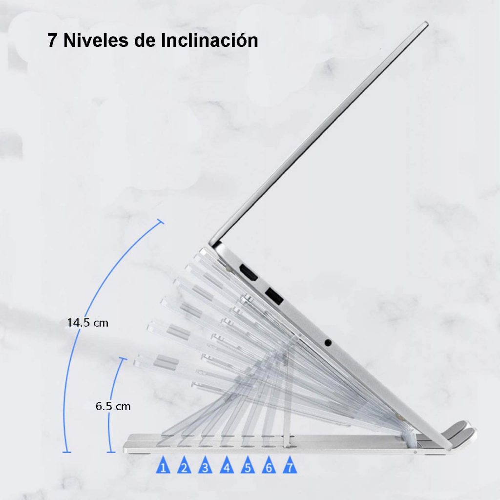 SOPORTE ALUMINIO PARA PORTÁTIL Y TABLET PLEGABLE – EH COLOMBIA