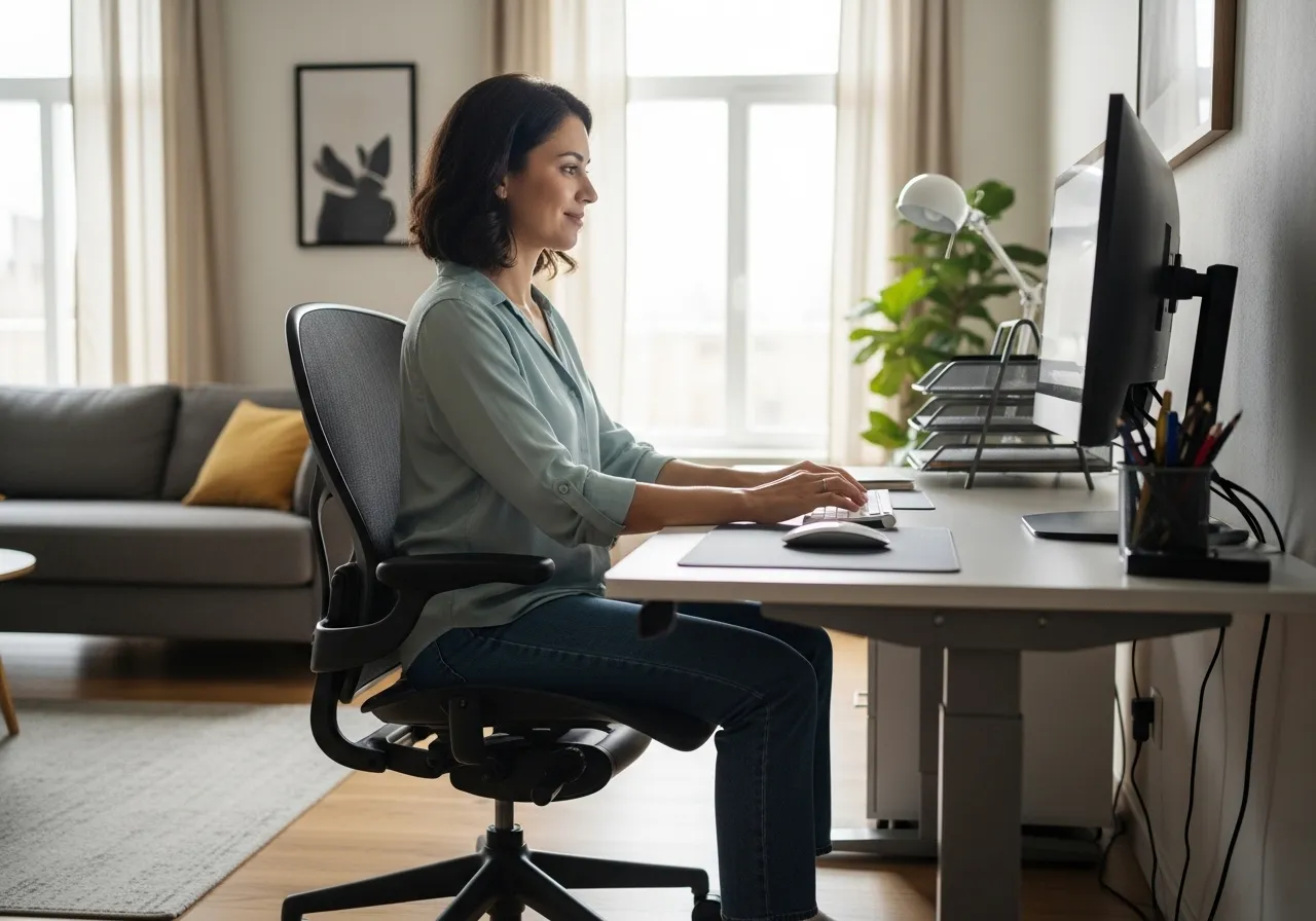 Puesto de trabajo ergonómico
