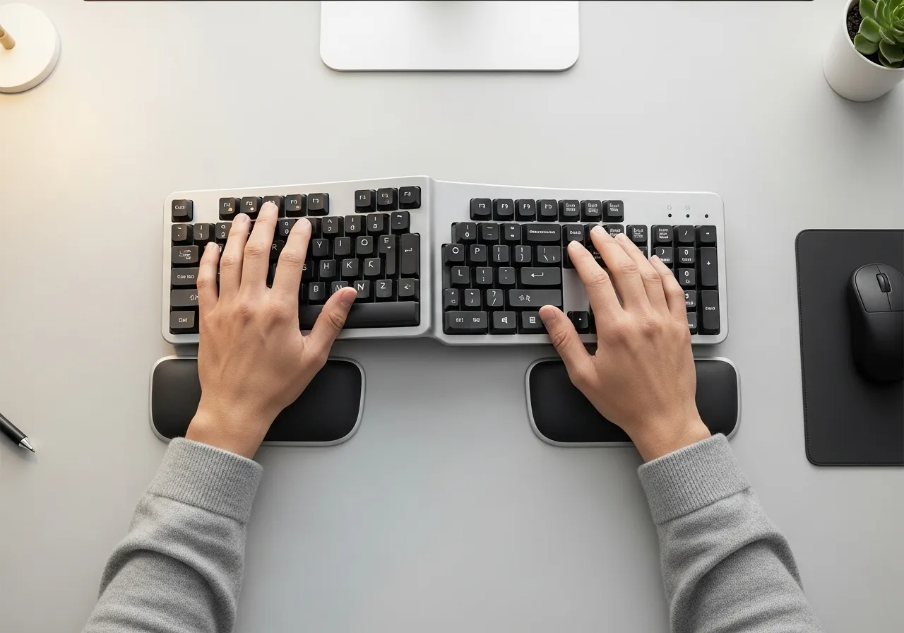 Teclado ergonómico